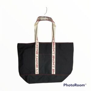 Victoria’s Secret black canvas tote NWT